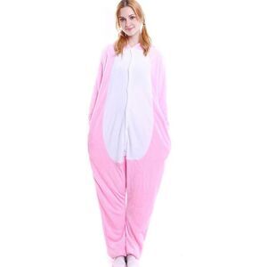 forever 21 sleepwear, pink, plush bunny, onesie, size small